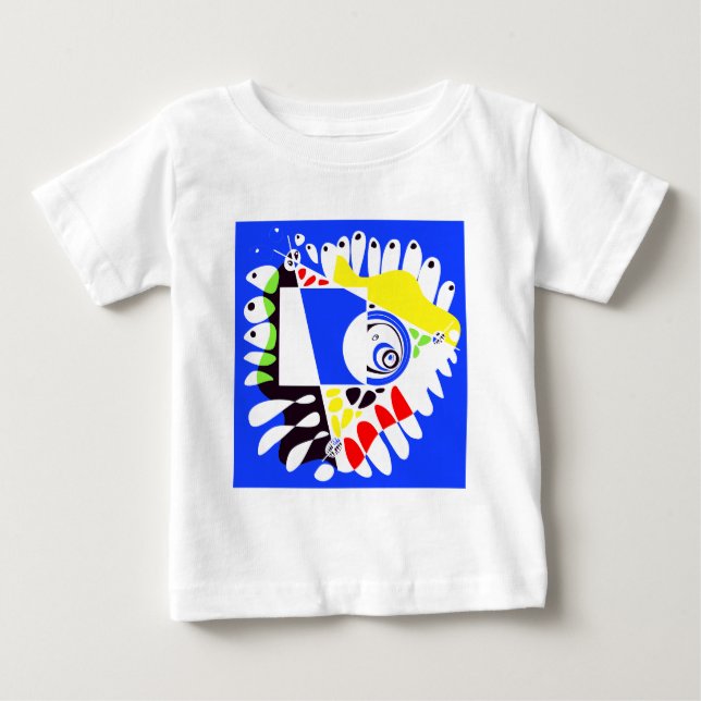 Bird’s Nest - Royal Blue White Baby T-Shirt (Front)