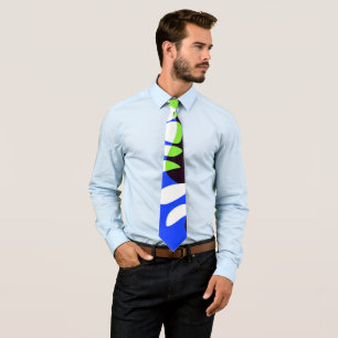 Bird’s Nest - Royal Blue White Neck Tie
