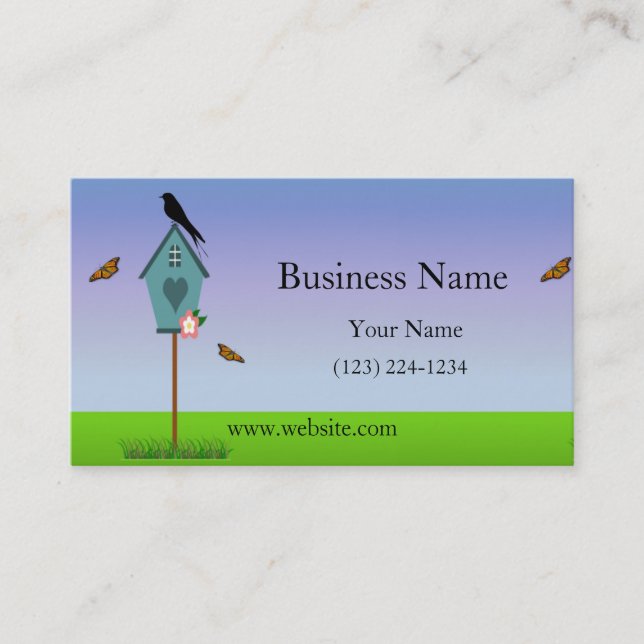 Bird Scene Business Card (Front)