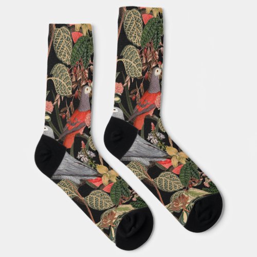 Bird Scenery Socks