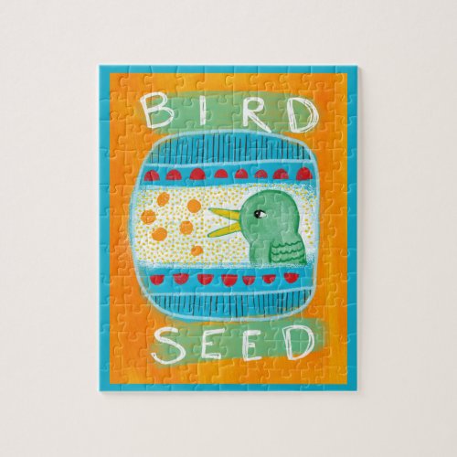 Bird Seed Jigsaw Puzzle _ Funny Bird	