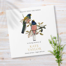 Bird Seed Packet Funeral Memorial Envelope