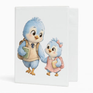 Bird Siblings Mini Storage Binder