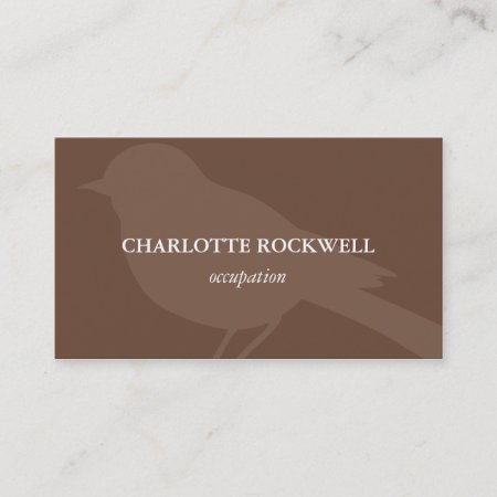 Bird Silhouette Business Card