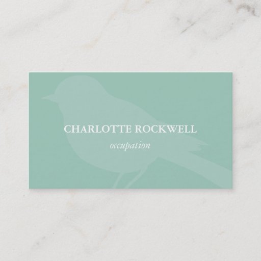 Customizable Bird Silhouette Business Card