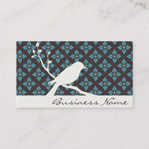 Customizable Bird Silhouette Business Card