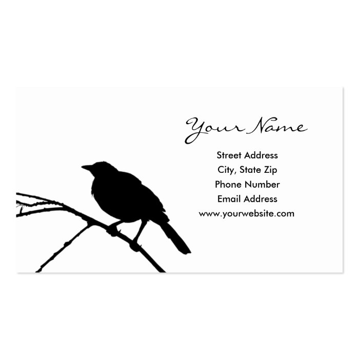 Bird Silhouette Business Cards