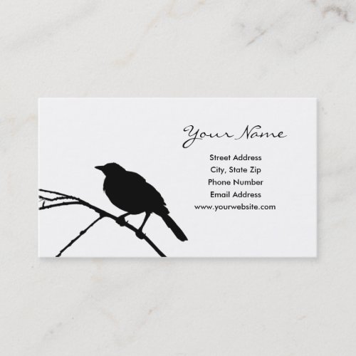 Bird Silhouette Business Cards