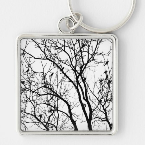 Bird Silhouette by Therese Kramer  Keychain