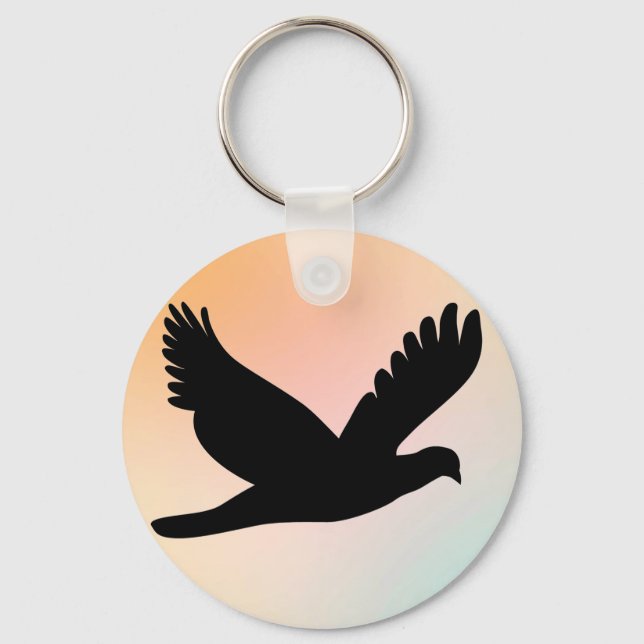 Bird Silhouette Keychain (Front)