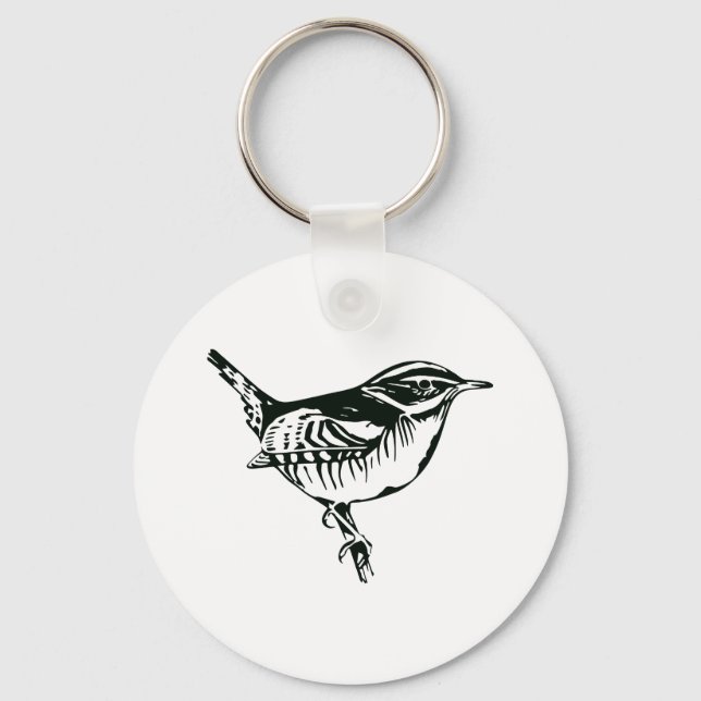 Bird Silhouette Keychain (Front)