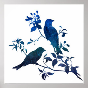 love birds silhouette