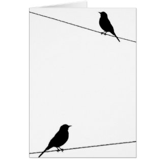Bird Silhouettes on Wire Cards