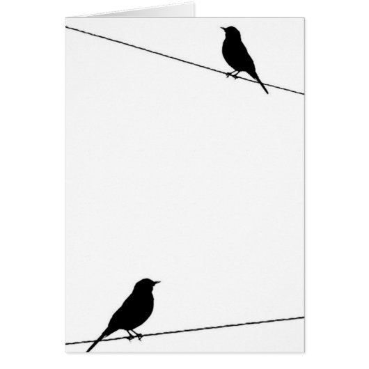 Bird Silhouettes on Wire Cards (Front)