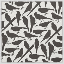 Bird Silhouettes Pattern Fabric