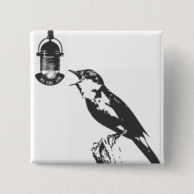 BIRD SINGING BUTTON (Front)