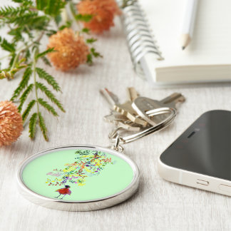 Bird Singing Keychain