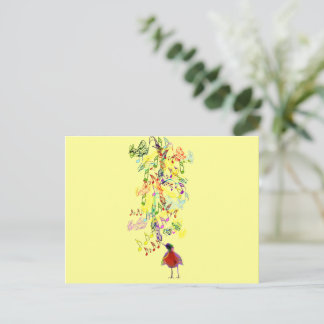 Bird Singing Postcard