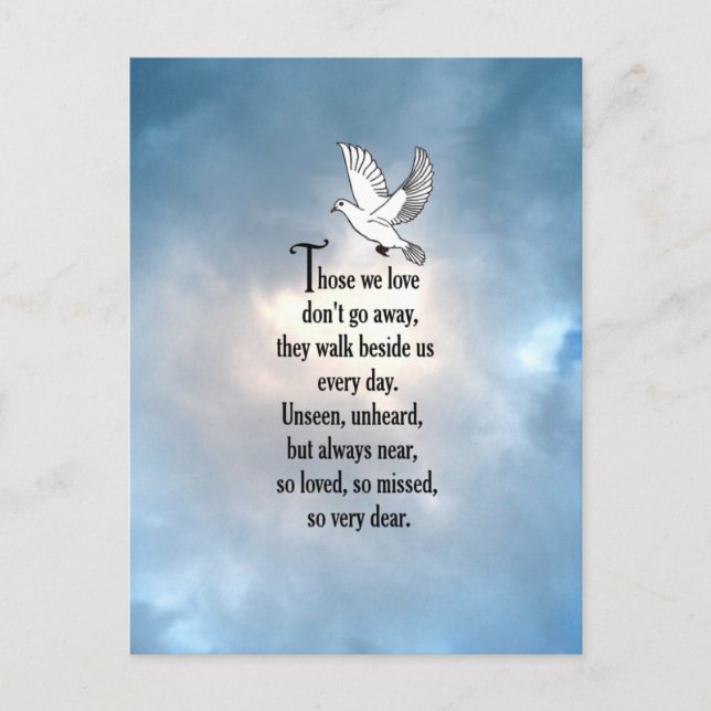 Bird "So Loved" Poem Postcard (Front)