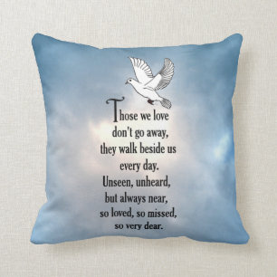 Bird "So Loved" Poem Throw Pillow