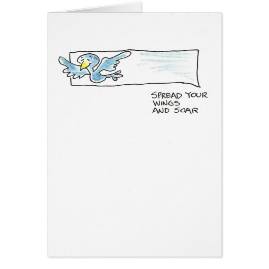 Bird soar encourage cards (Front)