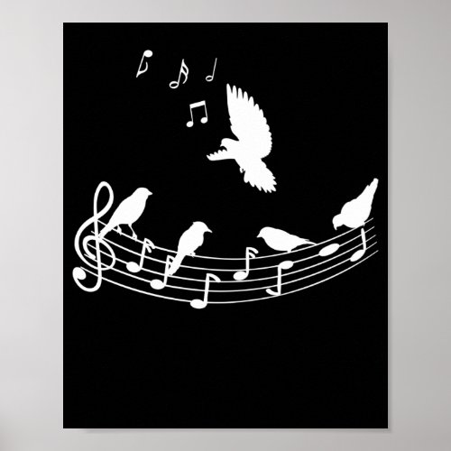 Bird Songs Nature Musician Birds Music Poster