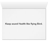 Bird Sparrow Cards (Inside Horizontal (Bottom))