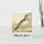 [ Thumbnail: Bird Standing On The Ground, "Thank You!" Card ]