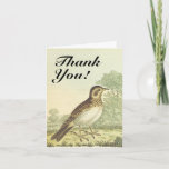 [ Thumbnail: Bird Standing On The Ground, "Thank You!" Card ]