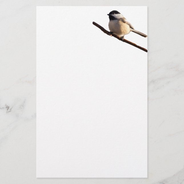 Bird Stationary Chickadee Stationery (Front)