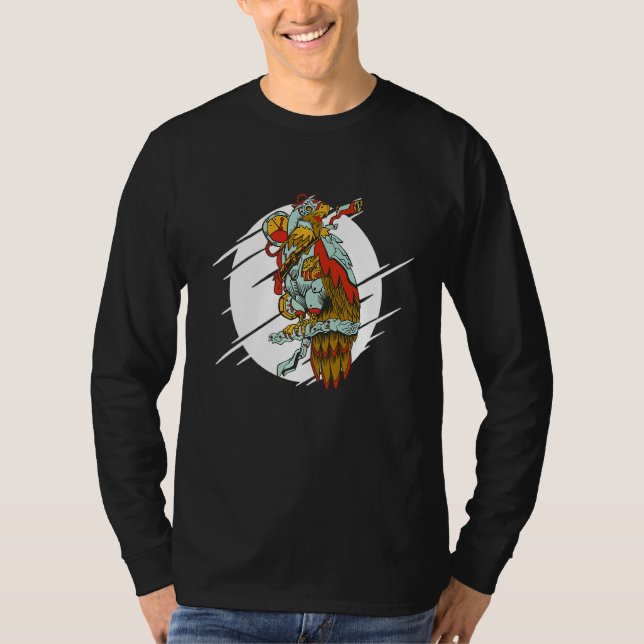 Bird Steampunk Mechanical Eagle  1 T-Shirt (Front)