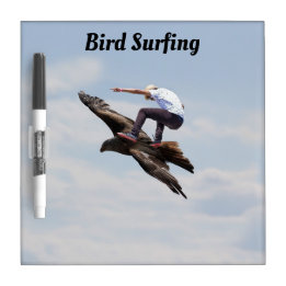 Bird Surfing Dry Erase Board