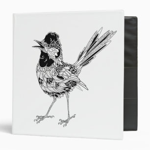 Bird Tattoo 3 Ring Binder
