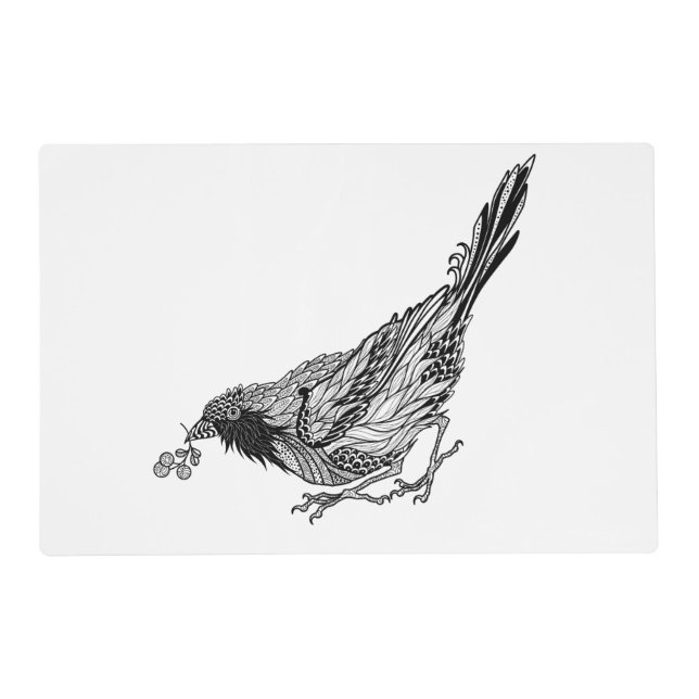 Bird Tattoo Placemat (Front)