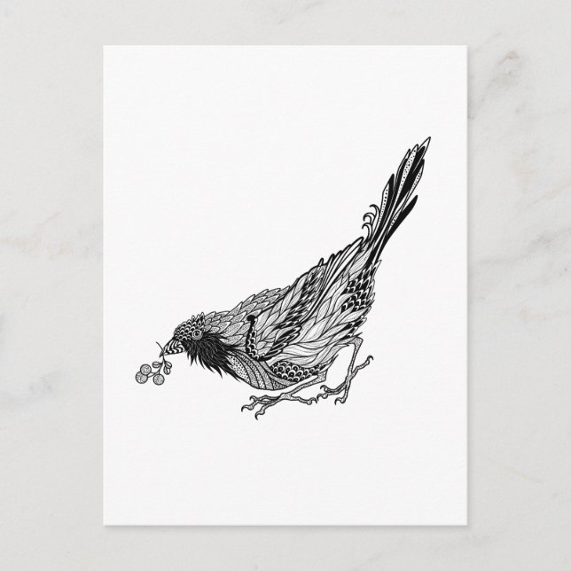 Bird Tattoo Postcard (Front)