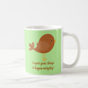 Bird Theme Positive Affirmation Coffee Mug