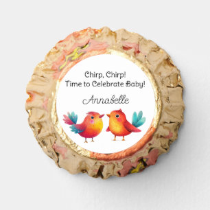 Bird-Themed Baby Shower Cute Watercolor Reese's Peanut Butter Cups