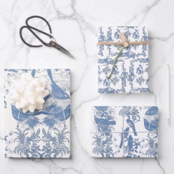 Bird Toile Paper by Considernature at Zazzle