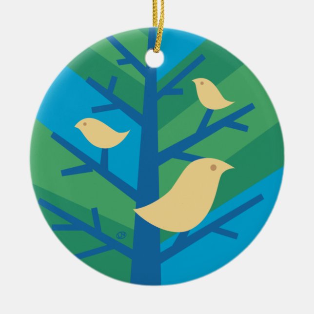 Bird Tree Ornament (Front)