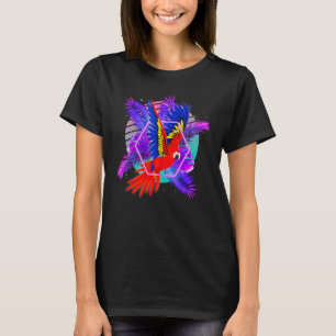 Bird  Tropical Animal  Retro Vaporwave Parrot T-Shirt