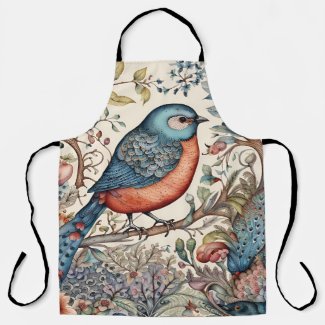 Bird, Vintage Scandinavian fabric design