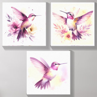 Bird wall art canvas photo tile 