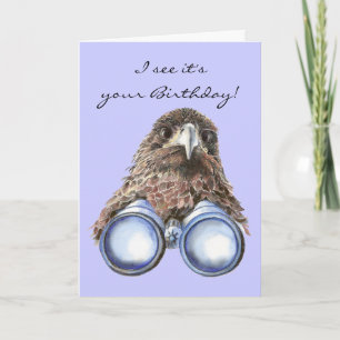 Bird Watcher Birthday Animal Humor Over the Hill Card