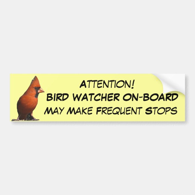 Bird Watcher Bumper Sticker (Front)
