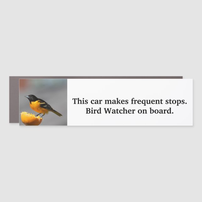 Bird Watcher Car Magnet (Front)