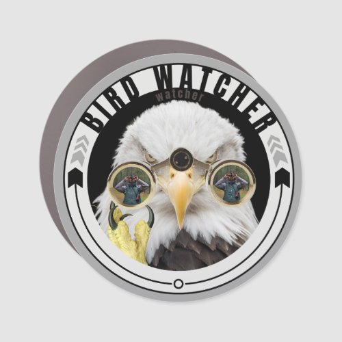 Bird Watcher Eagle Watching Birder Sticker Car Magnet