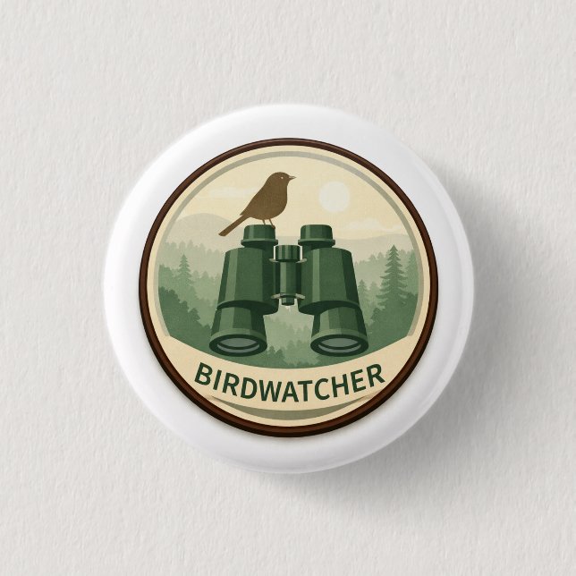 Bird Watcher Explorer | Kids Outdoor Award Button (Front)