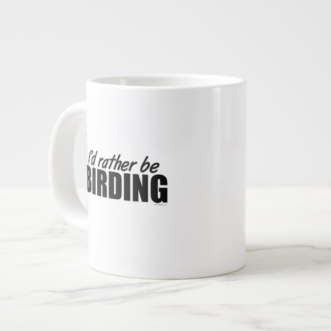 Bird Watcher Giant Coffee Mug (Front Left)