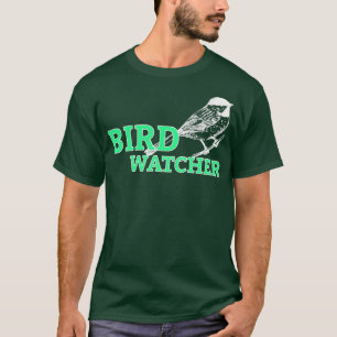 Bird Watcher Nature Gift Idea Birds Green Forrest  T-Shirt