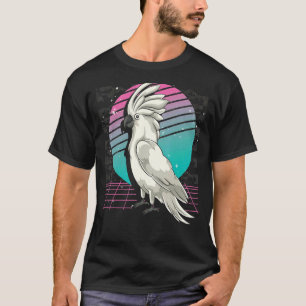 Bird Watcher Parrot Animal Retro 80s Vaporwave Coc T-Shirt